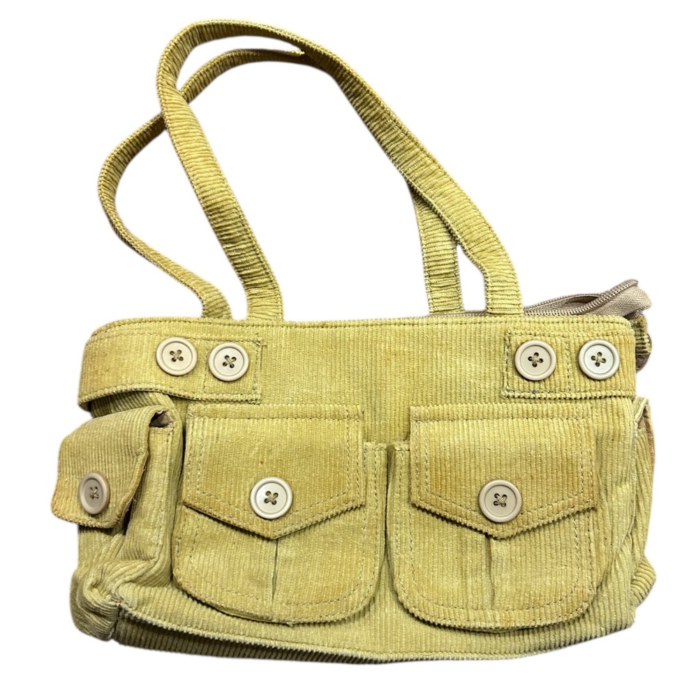 Yellow Corduroy Purse